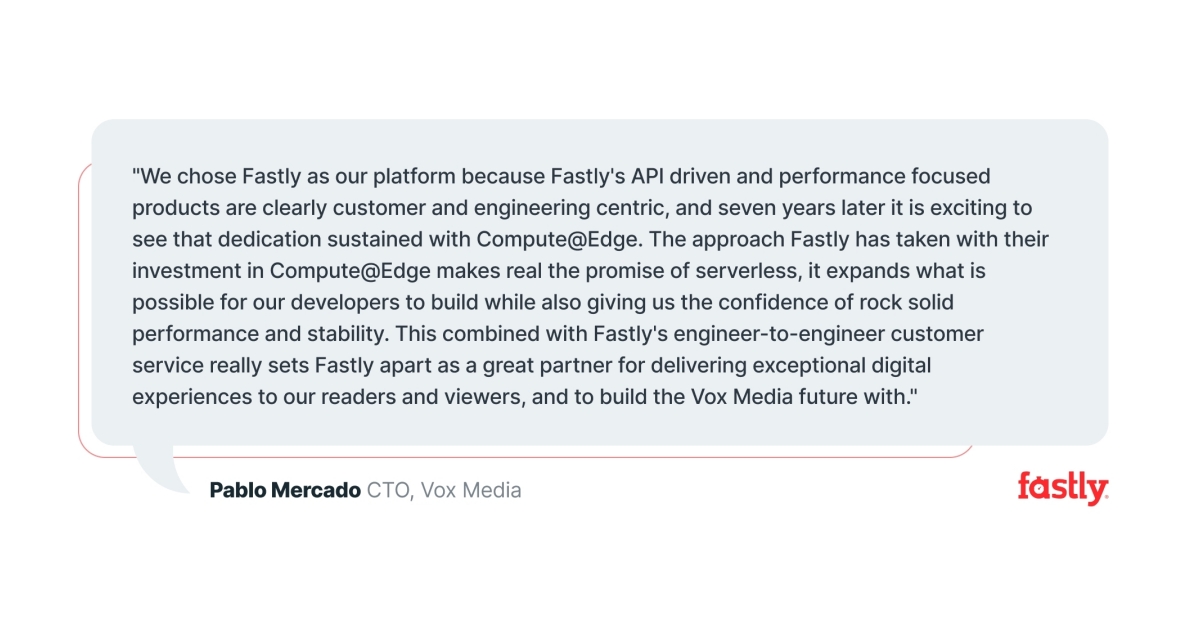 Fastly Ignites Developer Innovation On Compute@Edge with Extensive ...