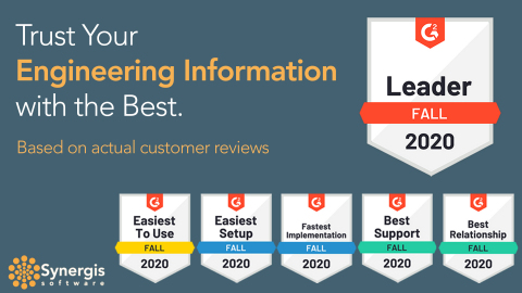 original Synergis Adept earns 21 top honors on G2 Crowd's 2020 Fall Grid Reports. (Graphic: Business Wire)
