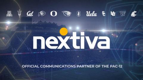 Nextiva is the Official Communications Partner of the Pac-12 (Graphic: Business Wire)