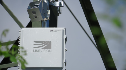 Powered by Velodyne’s Puck™ sensor, the LineVision V3 system assists utilities by identifying operational anomalies in power lines, helping to mitigate events that could cause wildfires or damage before they happen. (Photo: LineVision, Inc.)