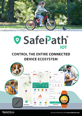SafePath® IoT brings SafePath’s powerful location services to consumer IoT devices like wearables, GPS trackers, pet lifestyle devices, and more. Built on the LwM2M standard, SafePath IoT is an interoperable platform that accelerates device time-to-market. (Photo: Smith Micro)