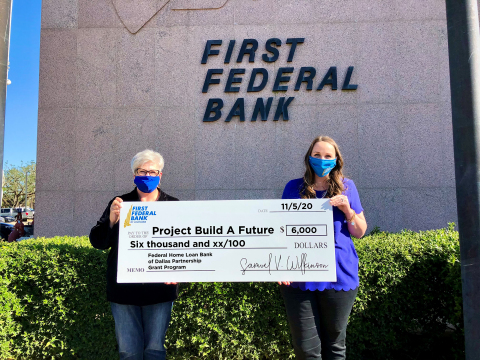 Project Build a Future received a $6K Partnership Grant Program award from First Federal Bank of Louisiana and FHLB Dallas for land acquisition. (Photo: Business Wire)