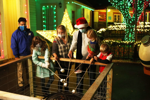 Enjoy s'mores and other seasonal treats during Holiday in the Park and the new Holiday in the Park Lights at select Six Flags parks. Come out and celebrate safely! (Photo: Business Wire)