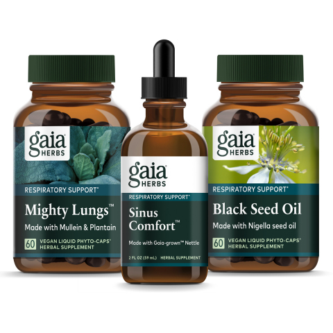 Gaia Herbs Respiratory Line Family Image (Photo: Business Wire)