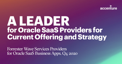 Accenture named a leader among Oracle SaaS business apps service providers (Photo: Business Wire)