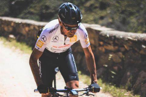 Grant Lottering, a Laureus Sport for Good Ambassador, on the historic Montagu Pass in the Western Cape in South Africa. (Photo: Business Wire)