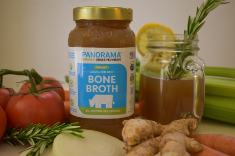 thumbnail Panorama's organic bone broth, a popular health drink and base for soups, sauces and gravies, has large amounts of natural collagen, minerals and gelatin released from the bones during the prolonged simmering process. Perfect for the upcoming soup season! (Photo: Business Wire)