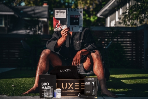 original Luxee’s Q4 subscription box, better known as the ultimate toolbox for men, includes MANSCAPED’s legendary Lawn Mower 3.0 groin and body trimmer, Crop Preserver ball deodorant, and other luxury goods made just for men! (Photo: Business Wire)