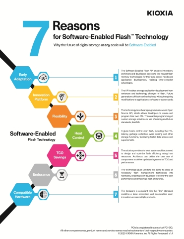 7 Reasons for Software-Enabled Flash Technology (Graphic: Business Wire)