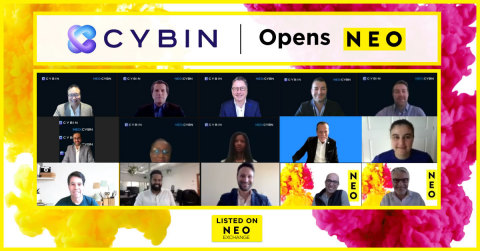 thumbnail Cybin Inc., une biotech des sciences du vivant basée à Toronto et spécialisée dans les thérapies pharmaceutiques psychédéliques, sonne la cloche à l'occasion de son lancement sur les marchés boursiers internationaux. Cybin est désormais coté sur NEO Bourse, sous le mnémo NEO:CYBN. (Photo: Business Wire)