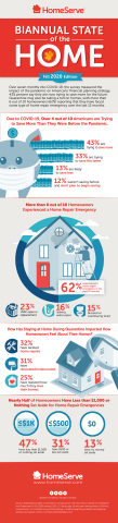 Infographic on HomeServe's 11th edition of its Biannual State of the Home Survey (Photo: Business Wire)