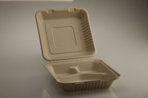 original Footprint's new, plant-based clamshell food container. (Photo: Footprint)