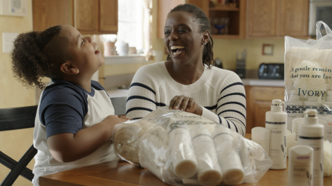 Ivory partnered with TV personality and mom of three, Catherine (Giudici) Lowe, and the nonprofit organization Cool & Dope's seven-year-old Chief Positivity Creator, Cavanaugh Bell, to support the elderly and make their days brighter with Ivory gentle care packs. In celebration of World Kindness Day, Ivory, known for providing a touch of love and kindness, is focused on spreading positivity with the launch of the brand’s Acts of Gentle Kindness initiative. (Photo: Business Wire)