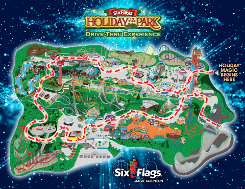 Holiday in the Park Drive-thru Experience - Route Map