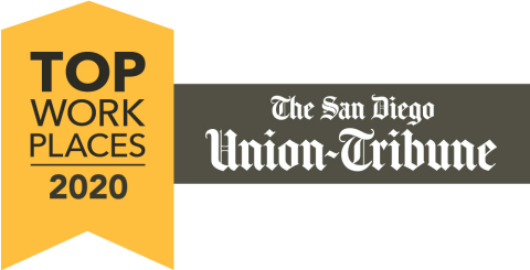 The San Diego Union-Tribune Top Work Places 2020 (Graphic: Business Wire)