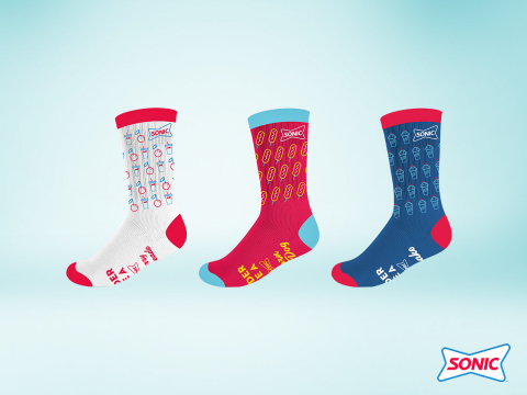 SONIC releases line of specially designed festive socks and other prized items in latest merchandise drop. (Photo: Business Wire)