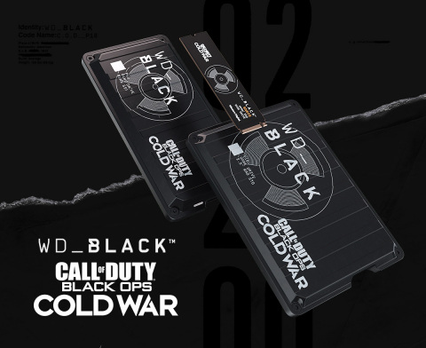 Call of Duty®: Black Ops Cold War gets next-level performance with three WD_BLACK™ collector’s edition storage drives. (Photo: Business Wire)