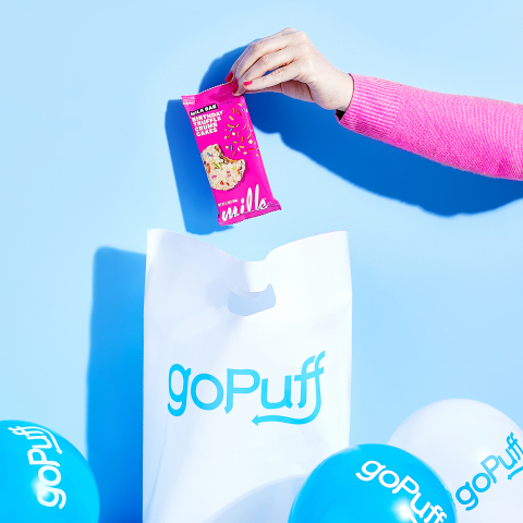 Every customer who orders from goPuff on November 17 will receive a free pack of Milk Bar Birthday Truffle Crumb Cakes or Chocolate Birthday Truffle Crumb Cakes with their order. (Photo: Business Wire)