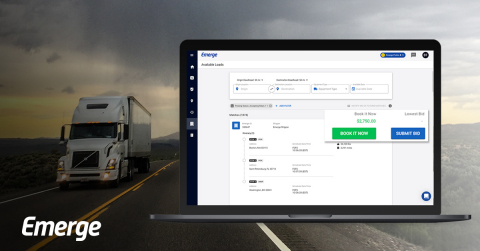 Emerge releases new Book It Now feature for carriers. (Graphic: Business Wire)