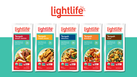 Lightlife Tempeh is organic, non-GMO, Kosher-certified and offers between 12 and 19 grams of protein per serving. Tempeh products can be eaten raw or cooked, crumbled onto salads, cubed or chopped into stir fry, and even sandwiched between warm bread. (Photo: Business Wire)