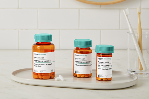 Customers can now purchase prescription medications through Amazon Pharmacy – convenient and reliable access, without leaving home. (Photo: Business Wire)
