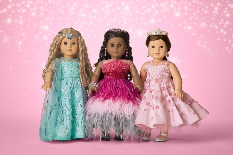 American Girl teamed up with Swarovski crystals to create three one-of-a-kind collector dolls. The dolls are up for auction starting today through November 25 on americangirl.com, with 100% of net proceeds to benefit First Responders Children's Foundation. (Photo: Business Wire)