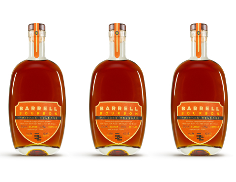 Barrell Craft Spirits introduces its first-ever Private Release Bourbon Series. For this special release, BCS selected bourbons sourced from Kentucky, Tennessee and Indiana, spread across four different ages and then blended them into 49 different recipes. Each blend number has its own ratios, printed on the label and is constructed in its own ex-bourbon barrel. With each release, a new set of base bourbons is selected, so every recipe is only made once. Each offering is produced as a limited release, has a distinct flavor profile and contains between 150-180 bottles, with an SRP of $109.99. (Photo: Business Wire)