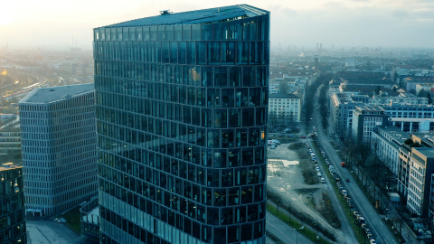 Samsung Semiconductor Europe at Bavaria Towers, Munich (Photo: Business Wire)