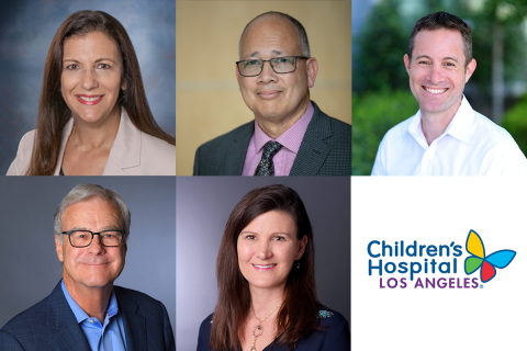(Top Row, L-R) Diana M. Bontá, RN, DrPH; George H. Brown; Matthew S. Keefer, MD; (Bottom Row, L-R) Byron Pollitt; and Sheri Sani — have been named to the CHLA Board of Directors  (Photo: Business Wire)