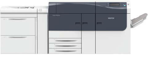 The Xerox Versant 4100 Press, handles higher volumes and heavier production loads than the Versant 280, bringing more jobs in-house by reducing set-up time and printing on more media types than any competitor press. (Photo: Business Wire)