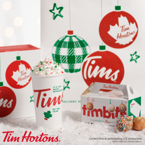 TIM HORTONS® RINGS IN THE HOLIDAY SEASON WITH NEW PRODUCT LINE-UP, AVAILABLE THROUGH ZERO DOLLAR DELIVERY, AS WELL AS SEASONAL CUPS AND FESTIVE MERCHANDISE (Photo: Business Wire)