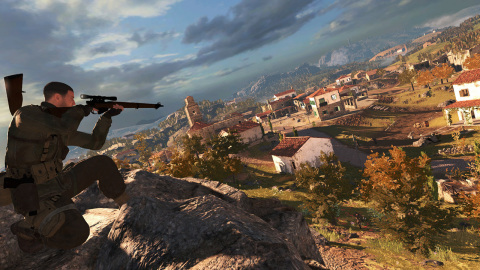 Experience tactical third-person combat, gameplay choice and epic action across gigantic levels as you liberate World War II Italy in Sniper Elite 4. (Graphic: Business Wire)