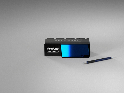 thumbnail The Velodyne Lidar/Local Motors sales agreement positions Local Motors to incorporate additional Velodyne sensors, including the Velarray H800, into Olli designs so the company can continue to optimize the perception system of the autonomous vehicle. (Photo: Velodyne Lidar, Inc.)
