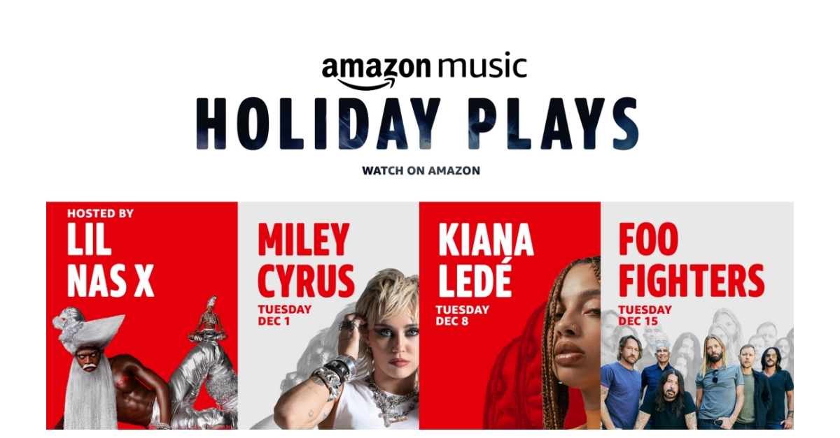 Miley Cyrus Kicks Off Amazon Music Holiday Plays A Weekly Concert Experience Featuring Performances And Whimsical Pageantry December 1 In Her First Performance Since The Release Of New Album Plastic Hearts