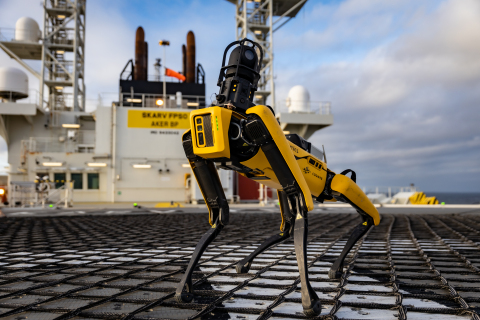 Cognite Data Fusion powers Spot, the Boston Dynamics quadruped robot dog, as it completes autonomous mission onboard Aker BP Skarv installation in the North Sea (Photo: Business Wire)