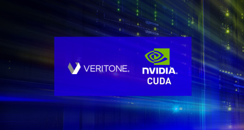 A new innovation from Veritone aiWARE and NVIDIA CUDA enables organizations to significantly accelerate actionable insight from video, audio and text-based data sources. (Graphic: Business Wire)