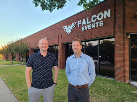 Joshua Butler (COO) and Bill Mott (CEO) outside the Falcon Events headquarters in Irving, Texas, photo by Chuck Crosswhite.jpg
