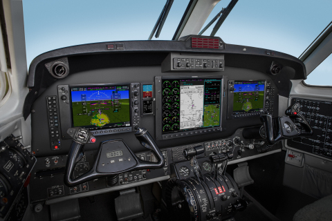 The G1000 NXi integrated flight deck allows owners and operators to maximize the King Air 300 and 350 aircrafts. (Photo: Business Wire)
