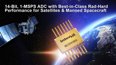 14-bit, 1-MSPS ADC with best-in-class rad-hard performance for satellites & manned spacecraft (Graphic: Business Wire)
