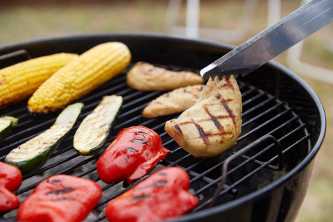 GOOD Meat Cultured Chicken on a grill (Photo: Business Wire)