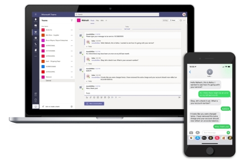 Telestax announces SMS capability from within Microsoft Teams (Photo: Business Wire)