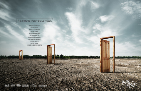 "The Future Won't Build Itself" Empty Neighborhood Print Ad (Graphic: Business Wire)