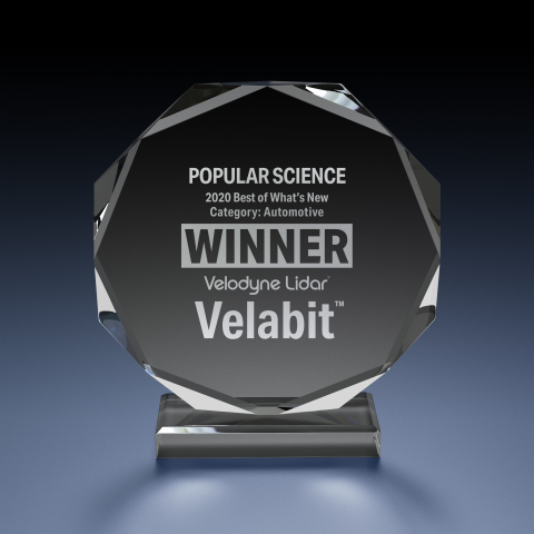 original Velodyne Lidar’s Velabit™ sensor was named a winner in the Best of What’s New awards by Popular Science. (Photo: Velodyne Lidar, Inc.)