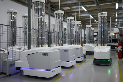 The UVD Robot is an autonomous disinfecting robot equipped with UV-C light that kills viruses and bacteria on surfaces and in the air. The General Hospital 