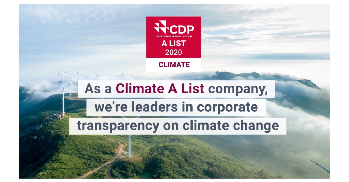 Aptar Recognized with Prestigious ‘A’ Score on the CDP Climate Change