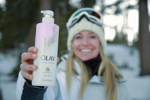 Cold weather doesn’t have to be synonymous with dry, flaky skin. Olay Body partnered with professional snowboarder and 2X Olympic gold medalist, Jamie Anderson, to celebrate the journeys of fearless women that brave the harshest winter conditions every day. Source: Olay Body