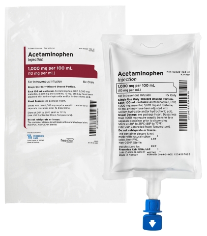 Fresenius Kabi launches acetaminophen injection in freeflex® bags in the U.S. (Photo: Business Wire)