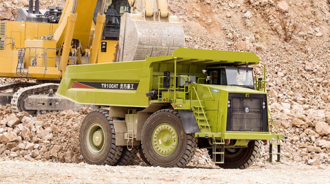 Inner Mongolia North Hauler Joint Stock Co., Ltd (NHL) NTR100A autonomous driving dump truck equipped with an Allison 8610ORS automatic transmission. (Photo: Business Wire)