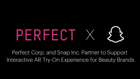 original Perfect Corp. and Snap Inc. partner to support interactive AR try-on experiences for beauty brands (Graphic: Business Wire)