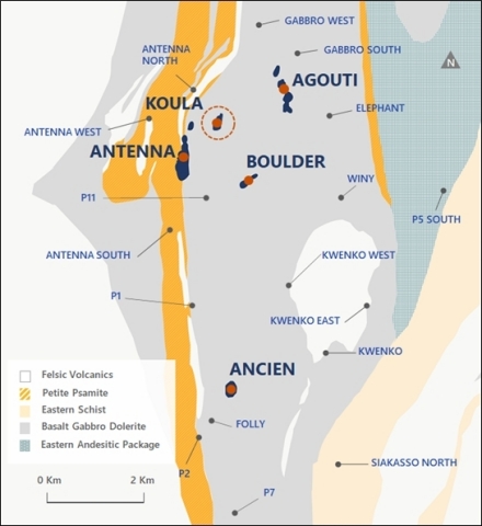 Fig 4. Séguéla Deposits and Targets Plan Map (Graphic: Business Wire)